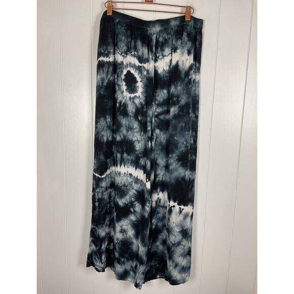 Young, Fabulous, and Broke Womens Wide Leg Elastic Waist Tie Dye Lounge Pants M - Picture 6 of 8